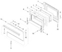 Diagram for Oven Door Parts