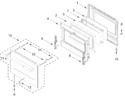 Diagram for Oven Door Parts