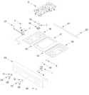 Diagram for Cooktop, Burner, And Grate Parts