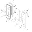 Diagram for Refrigerator Door Parts