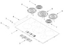 Diagram for Cooktop Parts