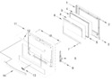 Diagram for Oven Door Parts