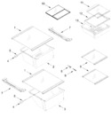 Diagram for Refrigerator Shelf Parts