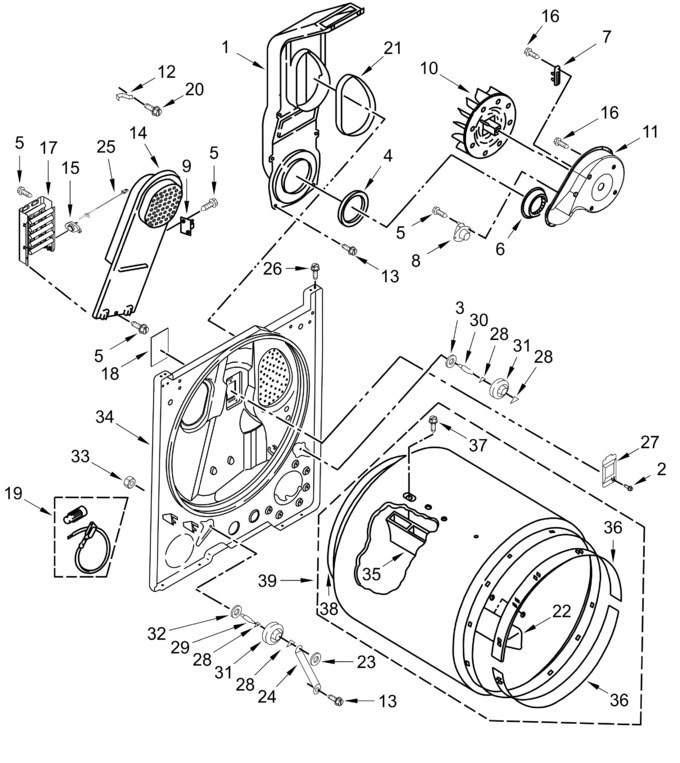 Diagram for WED4105SW2