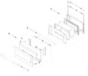 Diagram for Microwave Door Parts