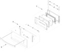 Diagram for Microwave Door Parts