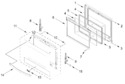 Diagram for Oven Door Parts