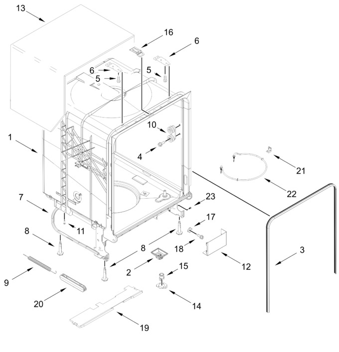 Diagram for WDT540HAMZ6
