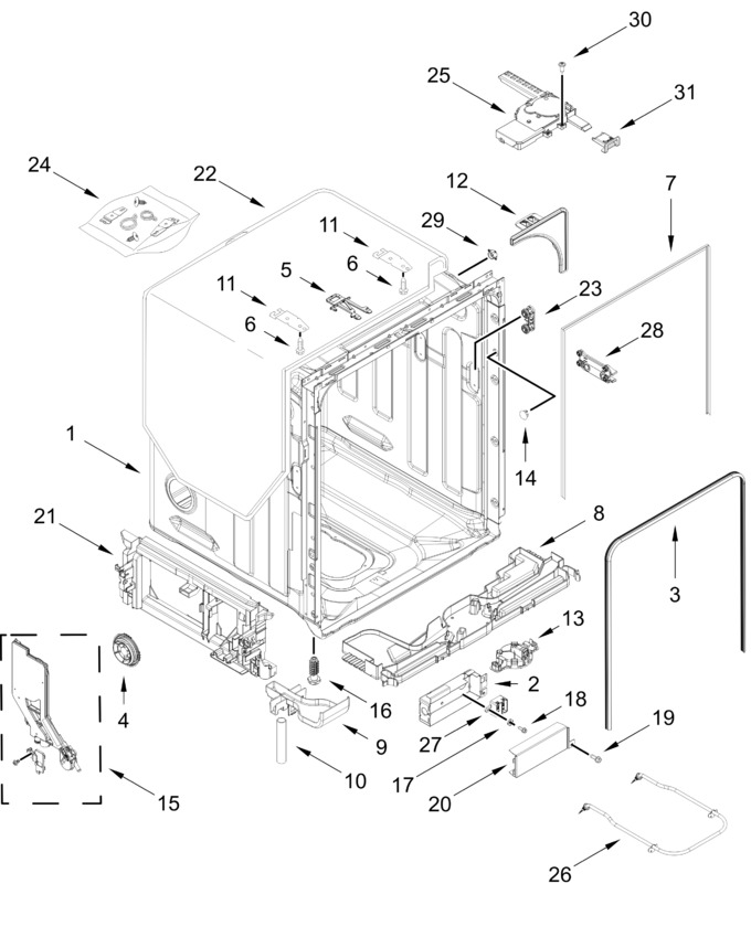 Diagram for KDFS224SWH1