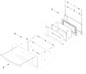 Diagram for Microwave Door Parts