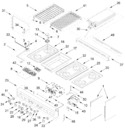 Diagram for Cooktop, Burner, And Grill Parts