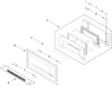 Diagram for Microwave Door Parts