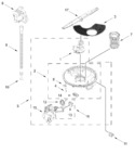Diagram for Pump, Washarm And Motor Parts