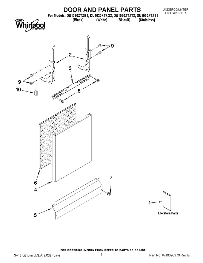 Diagram for DU1030XTXB2