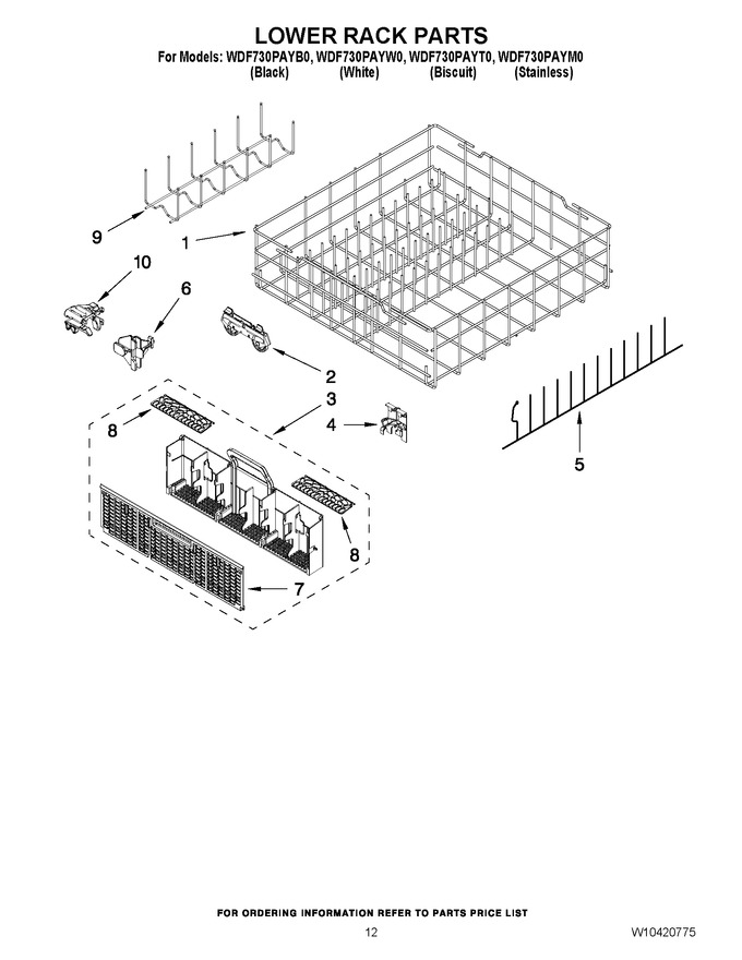 Diagram for WDF730PAYW0