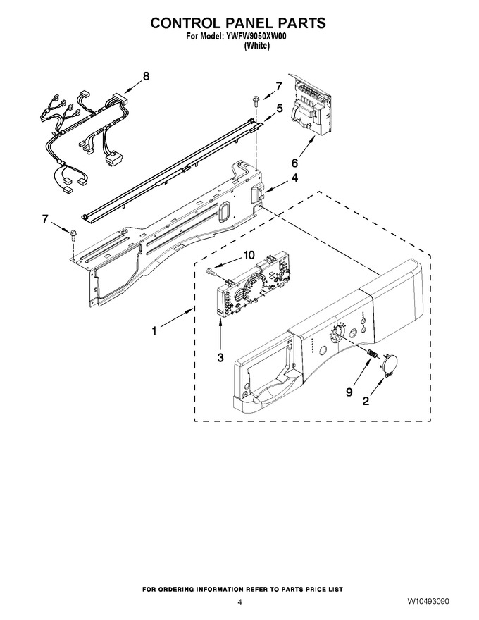 Diagram for YWFW9050XW00