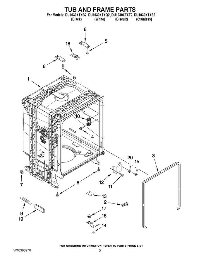 Diagram for DU1030XTXQ2