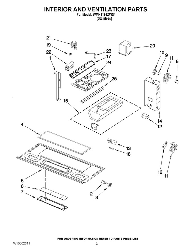Diagram for WMH1164XWS4