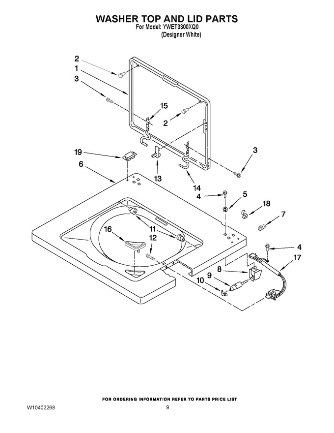 Diagram for YWET3300XQ0