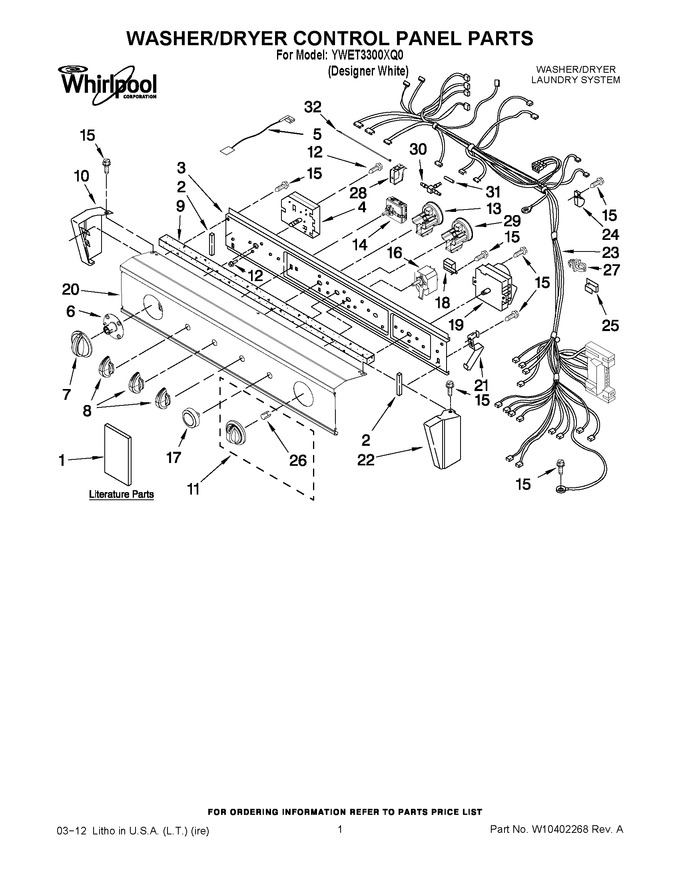 Diagram for YWET3300XQ0