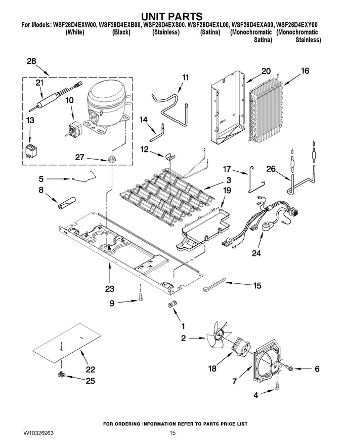 Diagram for WSF26D4EXW00