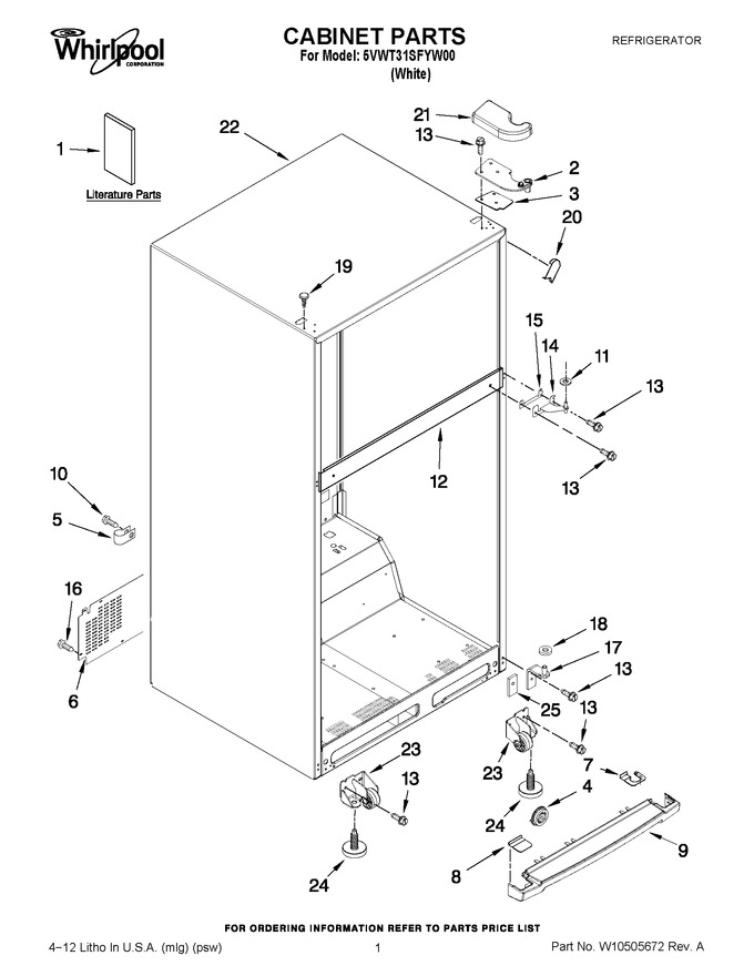 Diagram for 5VWT31SFYW00