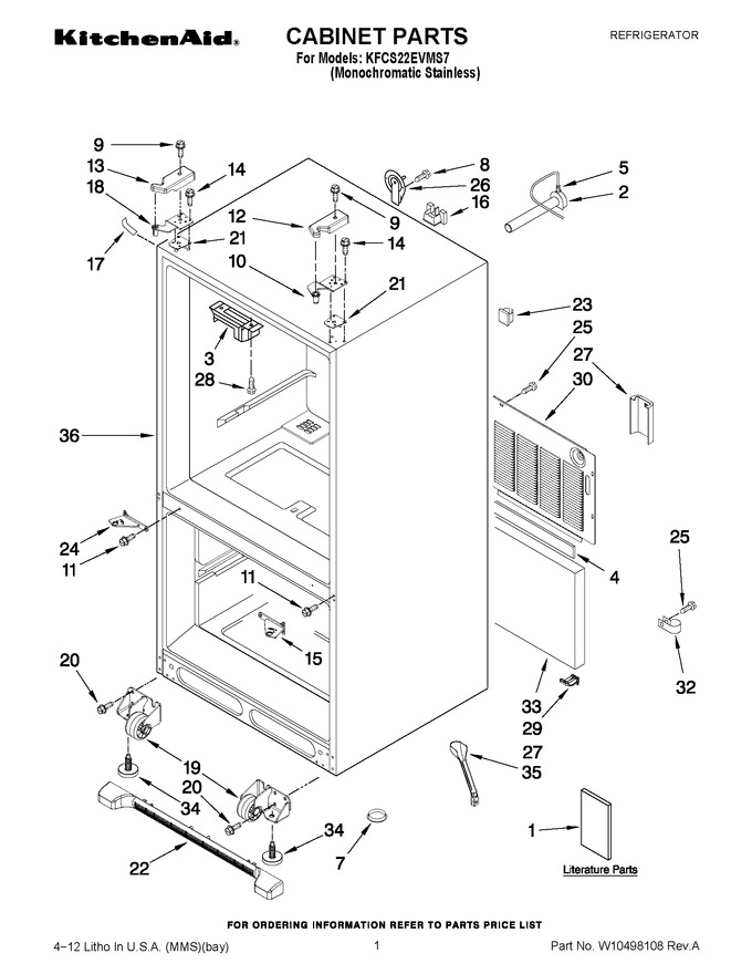 Diagram for KFCS22EVMS7