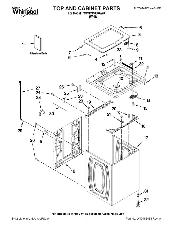 Diagram for 7MWTW1606AW0