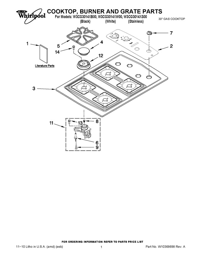 Diagram for W3CG3014XW00