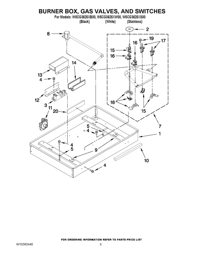 Diagram for W5CG3625XW00