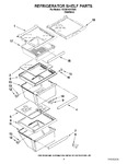 Diagram for 03 - Refrigerator Shelf Parts