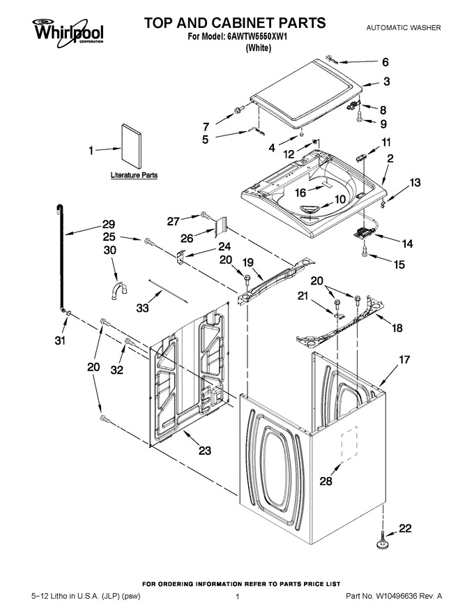 Diagram for 6AWTW5550XW1