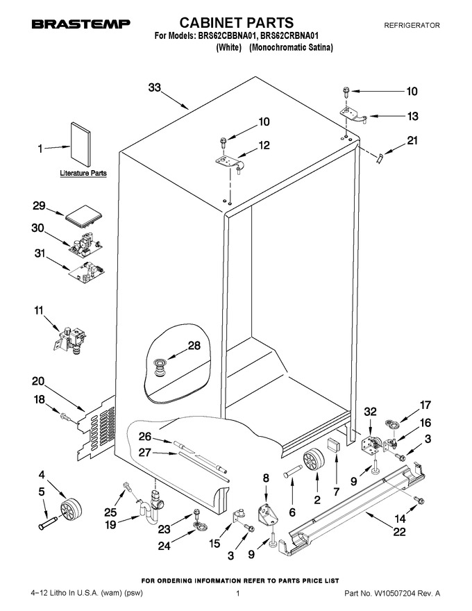 Diagram for BRS62CBBNA01