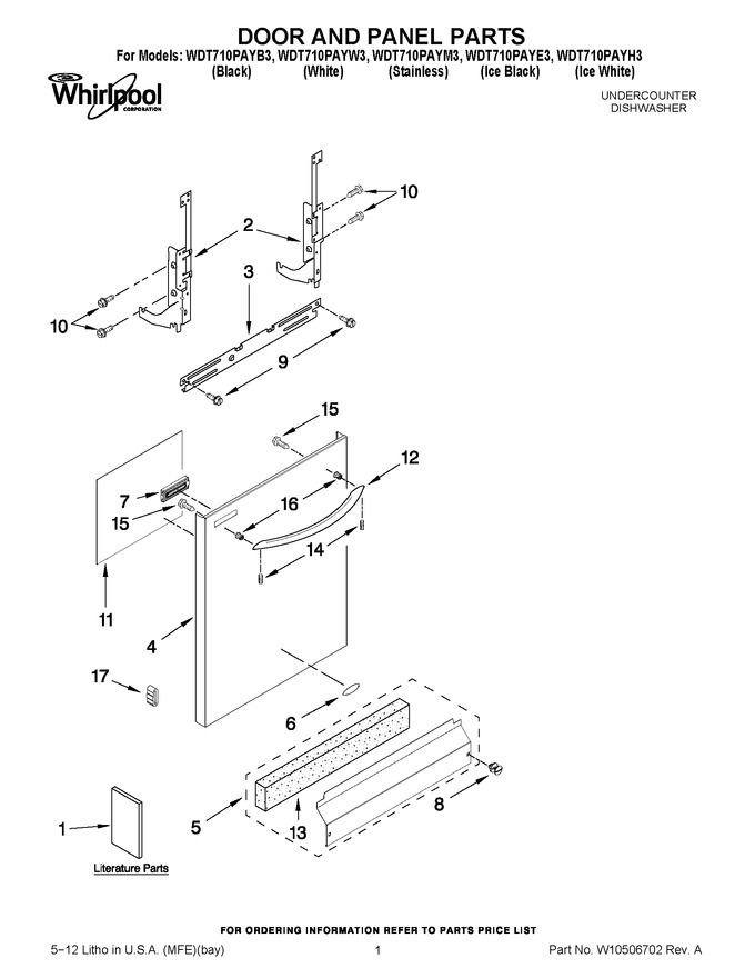 Diagram for WDT710PAYH3