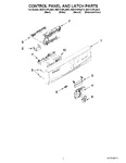 Diagram for 02 - Control Panel And Latch Parts