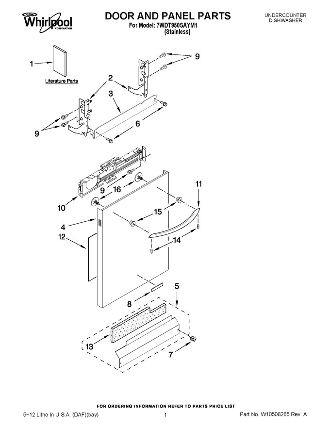 Diagram for 7WDT950SAYM1