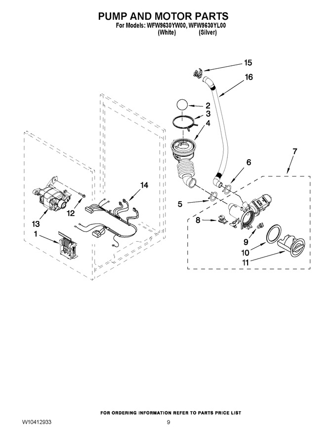 Diagram for WFW9630YW00