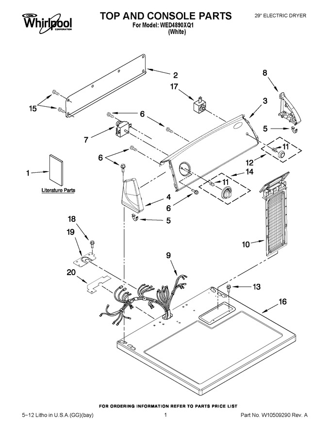 Diagram for WED4890XQ1