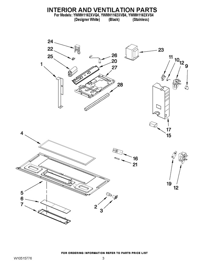 Diagram for YWMH1162XVQ4