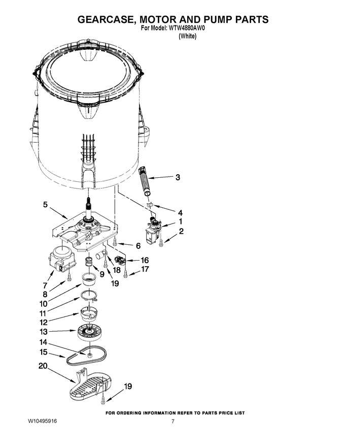 Diagram for WTW4880AW0