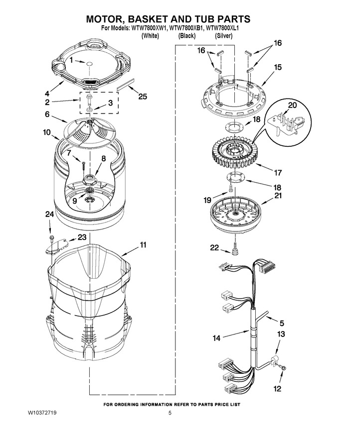 Diagram for WTW7800XW1