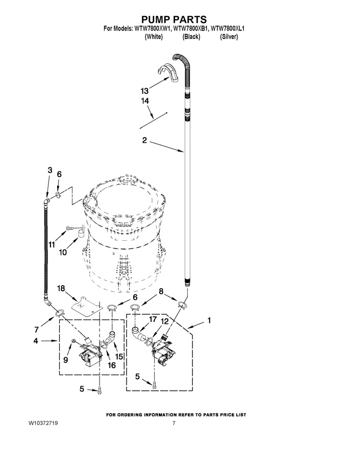 Diagram for WTW7800XW1