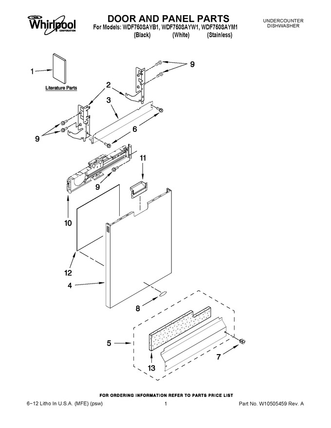 Diagram for WDF750SAYM1