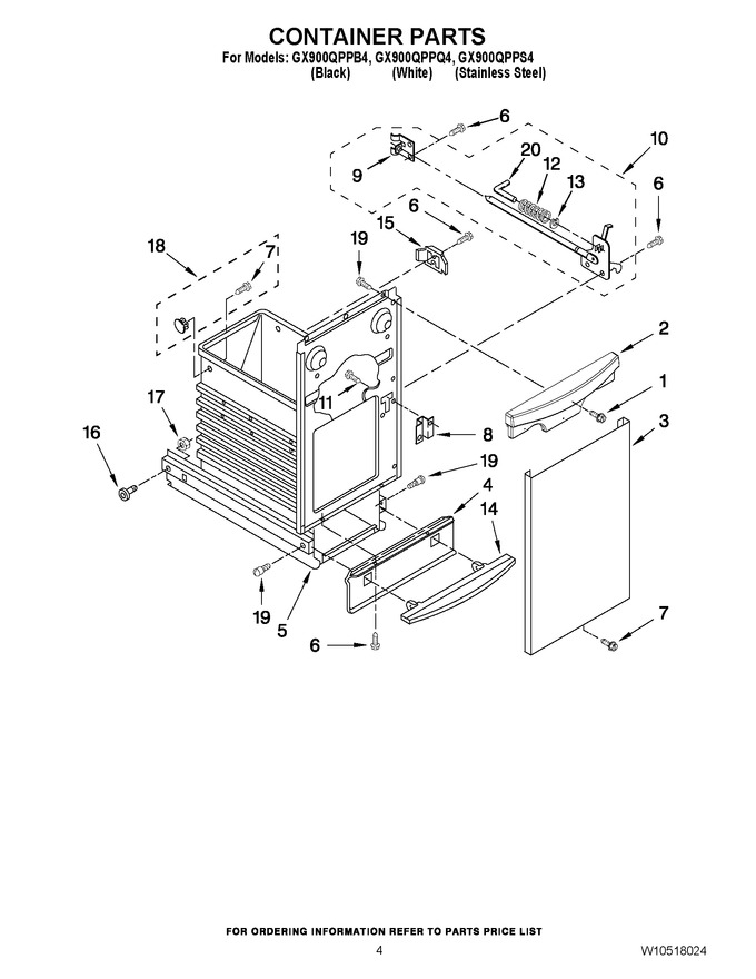 Diagram for GX900QPPB4