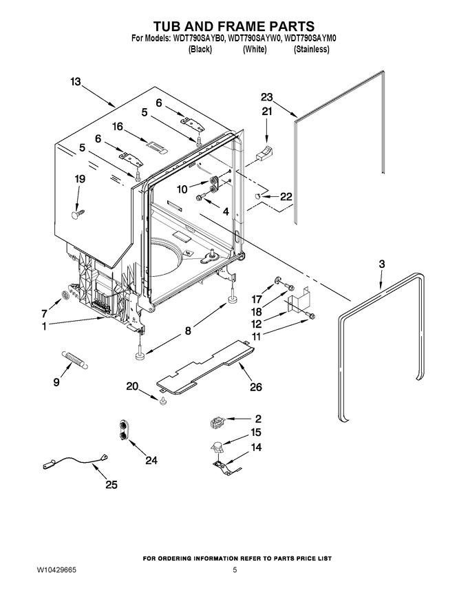 Diagram for WDT790SAYW0