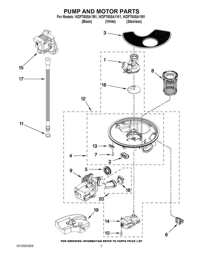 Diagram for WDF750SAYW1