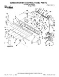 Diagram for 01 - Washer/dryer Control Panel Parts