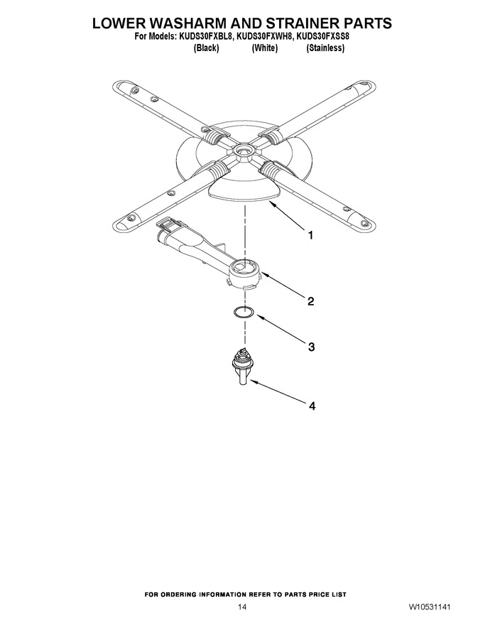 Diagram for KUDS30FXWH8