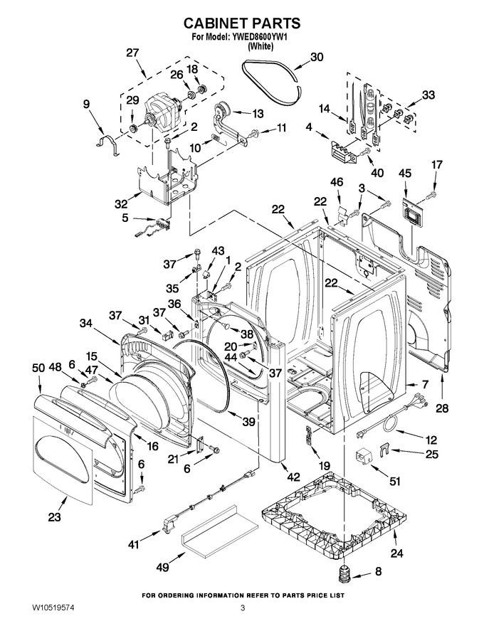 Diagram for YWED8600YW1