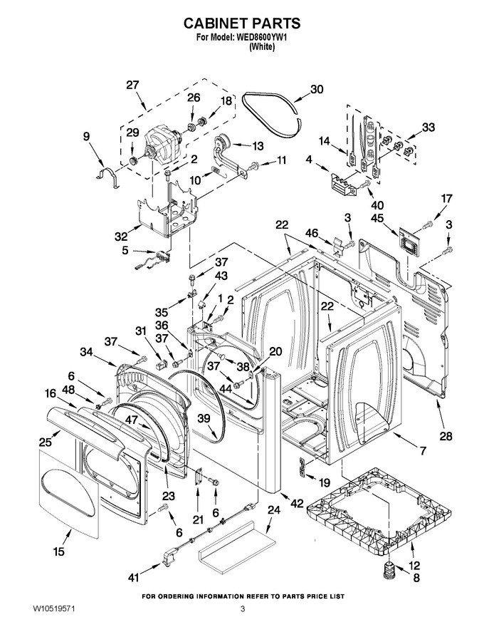 Diagram for WED8600YW1